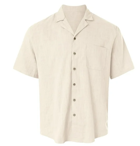 [manga corta de Tela fresca] Camisa Corta Playera 